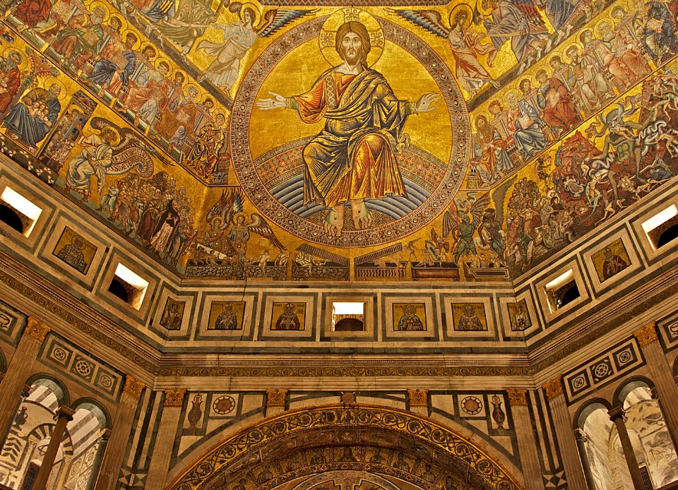 Christ in majesty florence baptistry