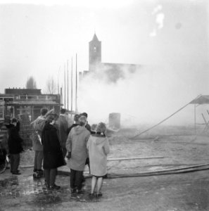 Christelijk Lyceum Buitenveldert aan de Amstelveenseweg, één van de drie tijdeli, Bestanddeelnr 913-4641