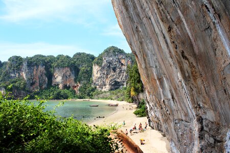 Beach rock landscape