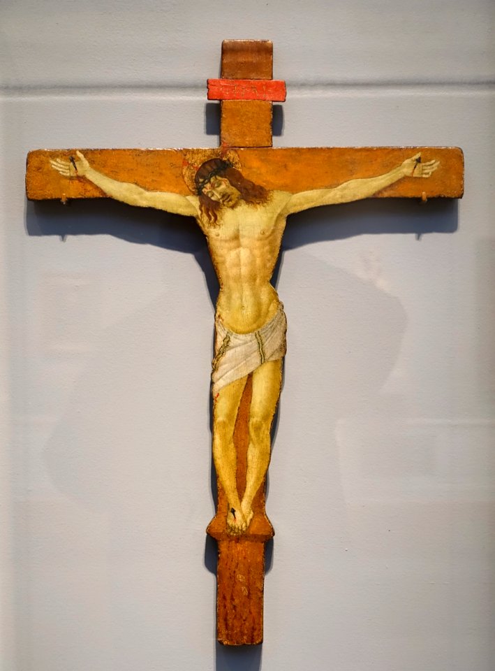 Christ on the Cross, by Sandro Botticelli, c. 1500, tempera on wood - Portland Art Museum - Portland, Oregon - DSC09035