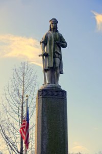 Christopher Columbus Statue, dedicated October 12, 1938 - Chelsea, Massachusetts - DSC09342