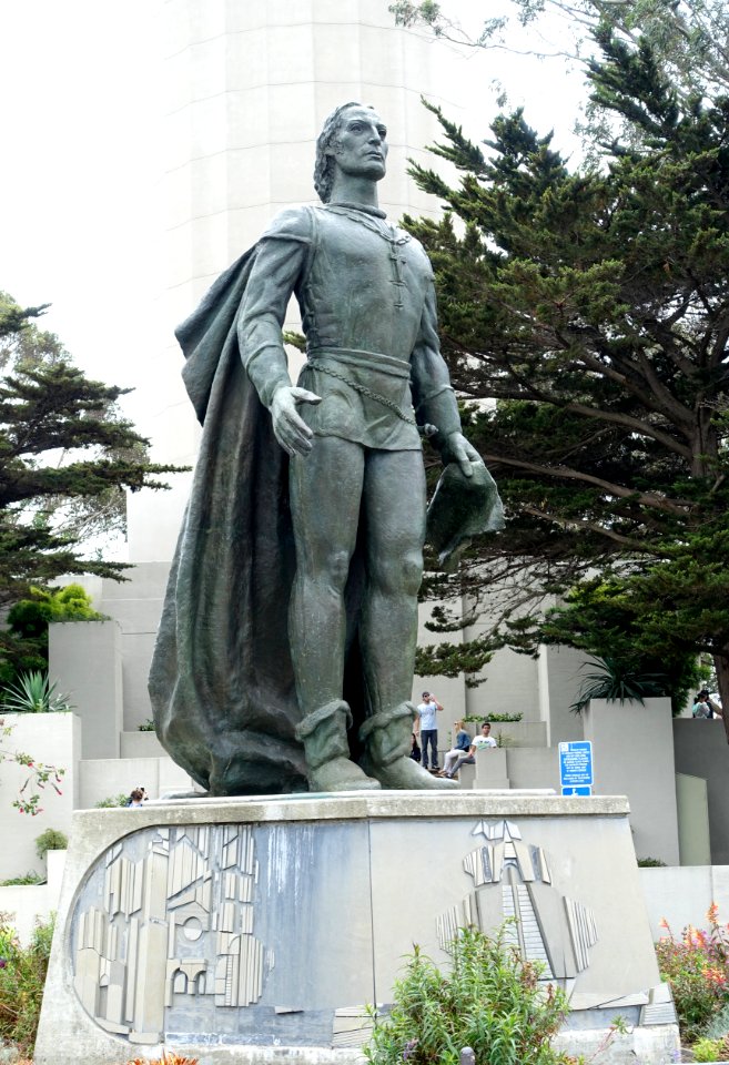 Christopher Columbus by Vittorio Di Colbertaldo - Telegraph Hill, San Francisco, CA - DSC04711