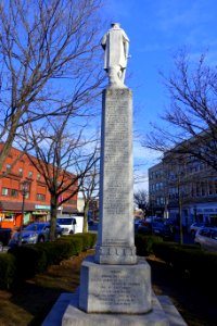 Christopher Columbus Statue, dedicated October 12, 1938 - Chelsea, Massachusetts - DSC09348
