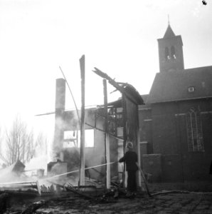 Christelijk Lyceum Buitenveldert aan de Amstelveenseweg, één van de drie tijdeli, Bestanddeelnr 913-4643