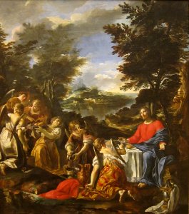 Christ Served by Angles by unknown artist, San Diego Museum of Art