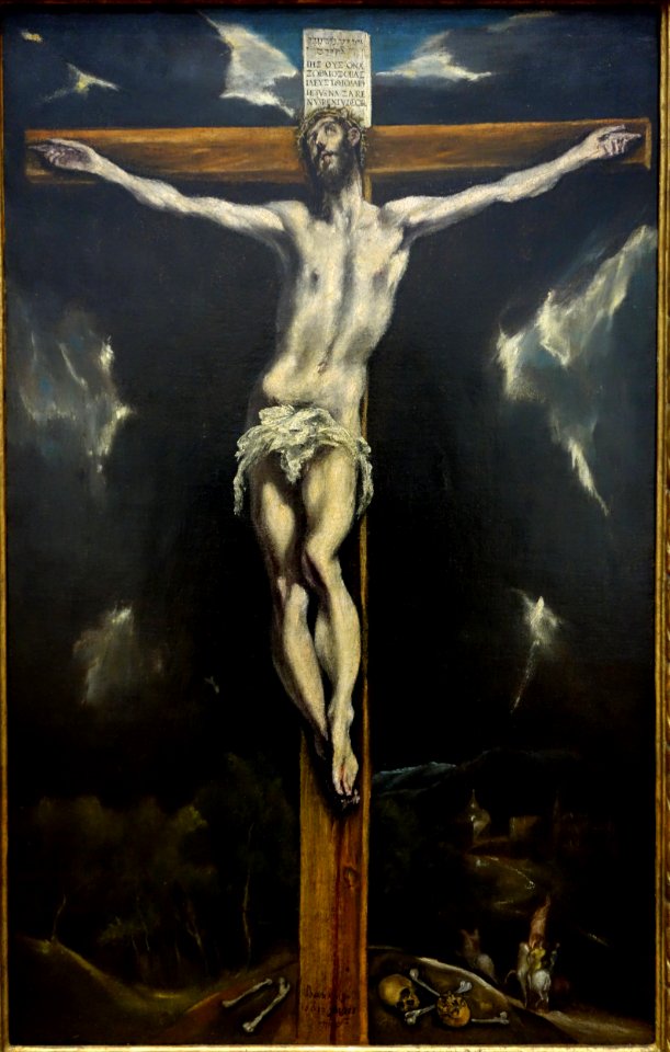 Christ on the Cross by Domenikos Theotokopoulos, called El Greco, c. 1610-1614, oil on canvas - National Museum of Western Art, Tokyo - DSC08213