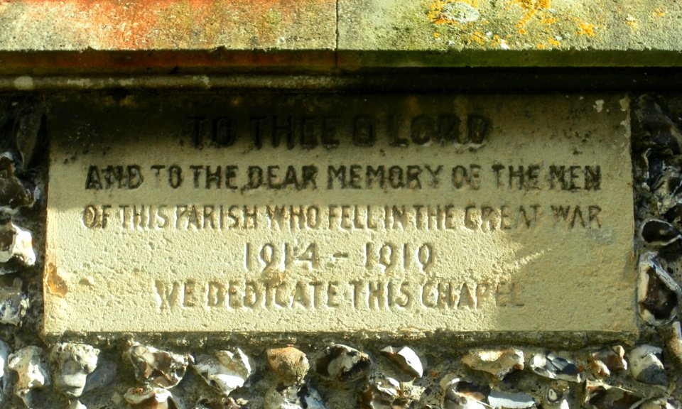 Christ Church, Seaside, Eastbourne (NHLE Code 1353103) (October 2012) (War Memorial Stone)