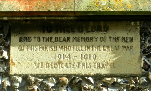 Christ Church, Seaside, Eastbourne (NHLE Code 1353103) (October 2012) (War Memorial Stone)