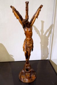 Christ on the Cross, Cologne, c. 1390-1400, walnut, beech - Museum Schnütgen - Cologne, Germany - DSC00064 photo