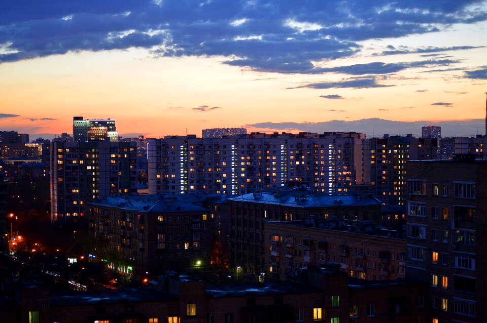 Dusk evening urban photo