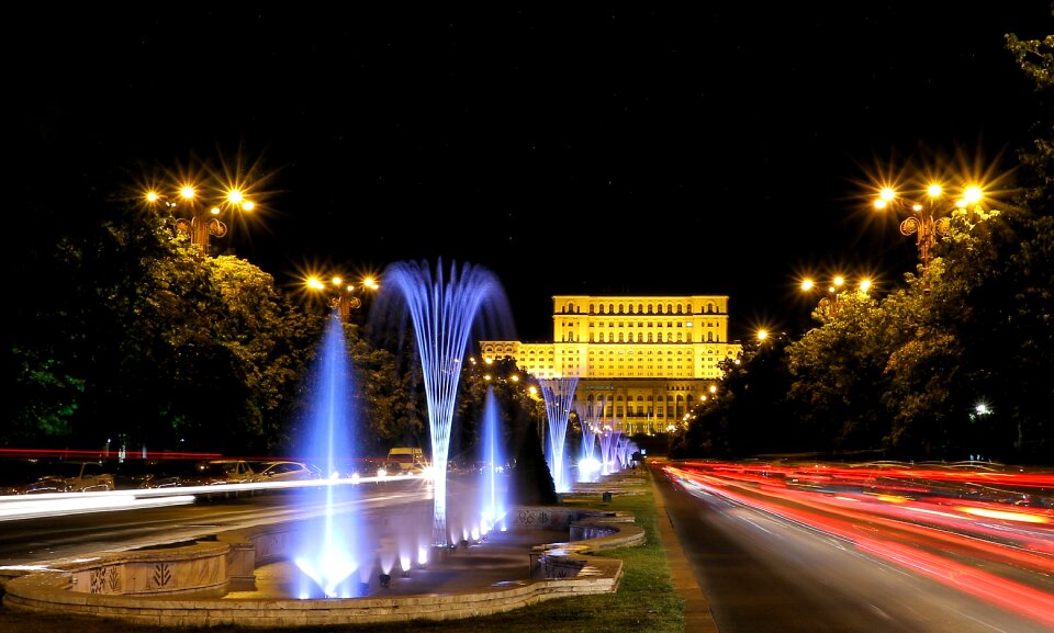 Travel urban scene beauty of night