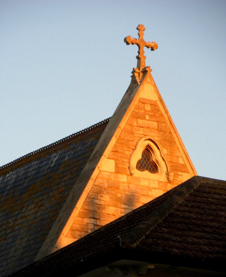 Church of the Sacred Heart, 41 Norton Road, Hove (NHLE Code 1342045) (September 2013) (Gable at West End)