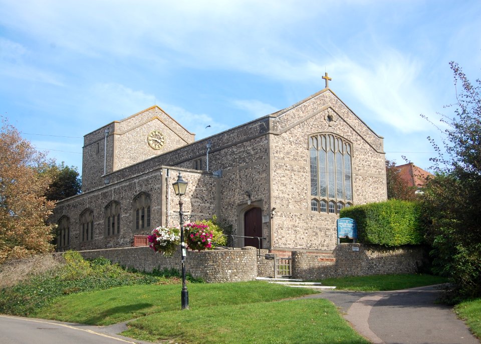 Church of Our Lady of Lourdes Queen of Peace, Whiteway Lane, Rottingdean (August 2019) (1)
