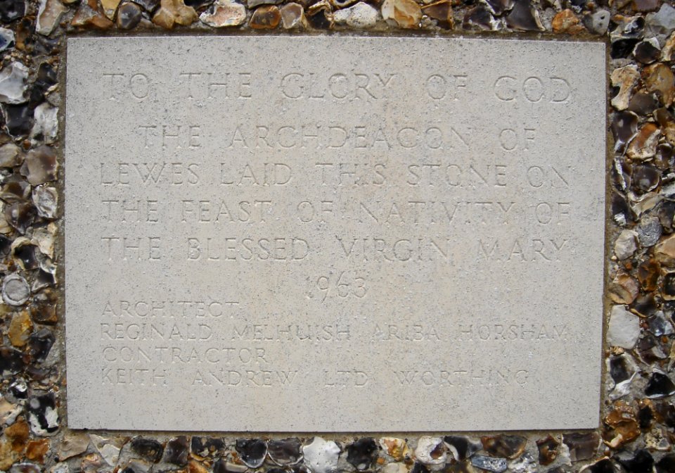Church of the Holy Nativity, Norwich Drive, Bevendean (March 2009) (Foundation Stone)