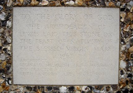 Church of the Holy Nativity, Norwich Drive, Bevendean (March 2009) (Foundation Stone) photo