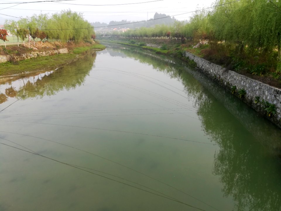 Chu River in Qingshanqiao Town of Ningxiang, Hunan, China