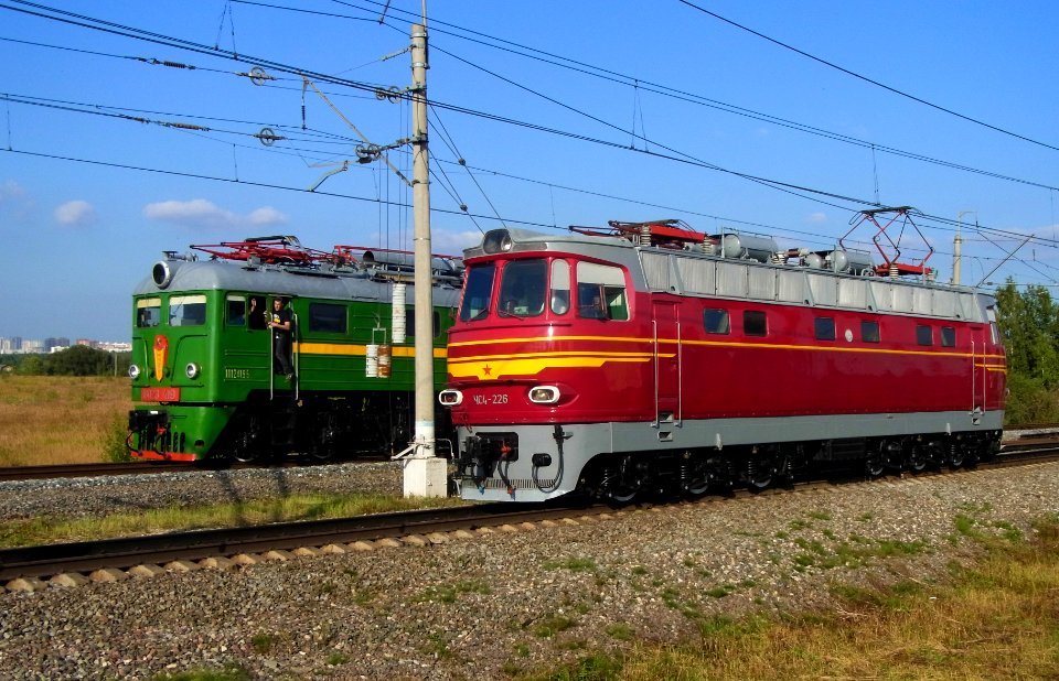 ChS4-226 and VL23-419 - EXPO-1520 train parade 2017