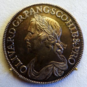 Crown, Oliver Cromwell, Republic, England, 1658 - Bode-Museum - DSC02766