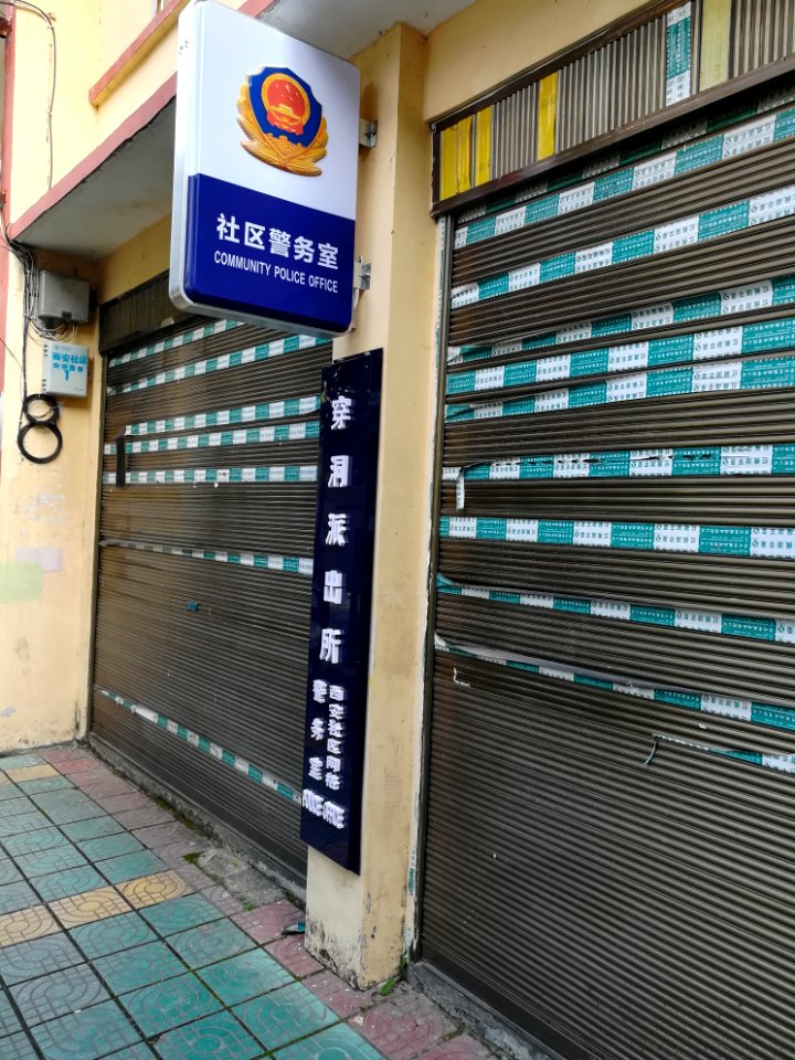 Chuandong Subdistrict Police station, Puding County, Guizhou, China