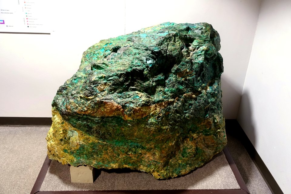 Chrysocolla from Inspiration, Arizona - University of Arizona Mineral Museum - University of Arizona - Tucson, AZ - DSC08447