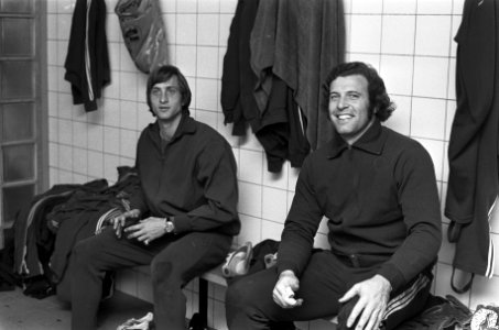 Cruijff (links) en Stuy, Bestanddeelnr 926-8246
