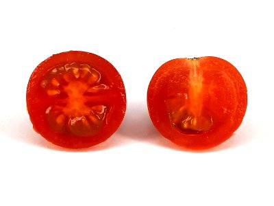 Cross section of Cherry Nebula tomato 2017 H