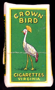 Crown Bird cigarettes pack, front