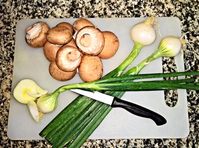 Spring onions eat preparation