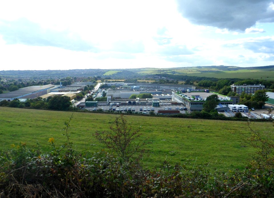 Crowhurst Road Industrial Estate seen from Old Boat Corner, Hollingbury, Brighton (August 2014) (4)