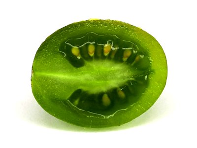 Cross section of Cherry Dulcemiel tomato 2017 A
