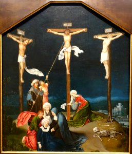 Crucifixion by Joachim de Patinir, 1500, oil on panel - Portland Art Museum - Portland, Oregon - DSC08946