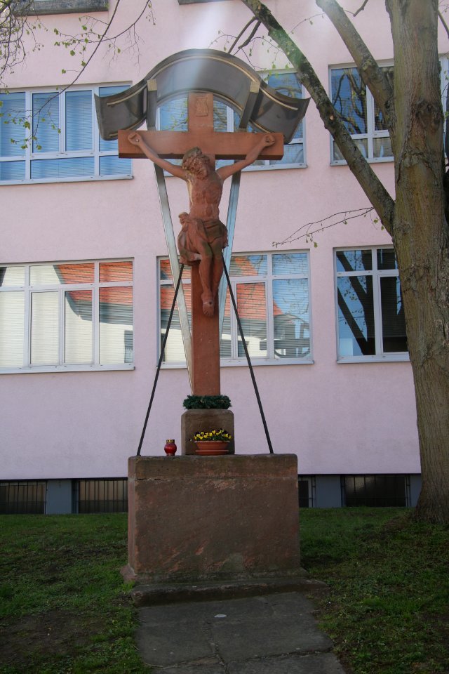 Crucifix at corner Jahnstraße Masspforte in Großostheim