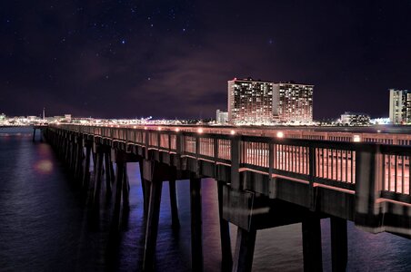 Florida dock lights photo