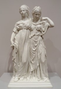Crown Princess Louise of Prussia & Frederica of Mecklenburg-Strelitz, after Johann Gottfried Schadow, Royal Porcelain Factory, Berlin, c. 1825-1850, porcelain - Fogg Art Museum, Harvard University - DSC01295