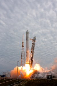 CRS-2 Falcon 9 and Dragon lift off photo