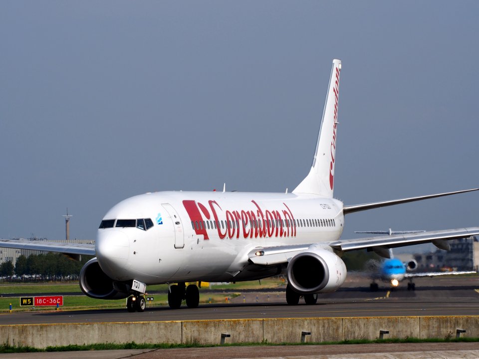 CS-TQU Corendon Dutch Airlines Boeing 737-8K2(WL) - cn 30646, taxiing 25august2013 pic-2