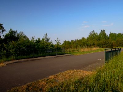 Crostewitzer Brücke über den Crostewitzer Graben am Südwestende Markkleeberger See im Mai 2018