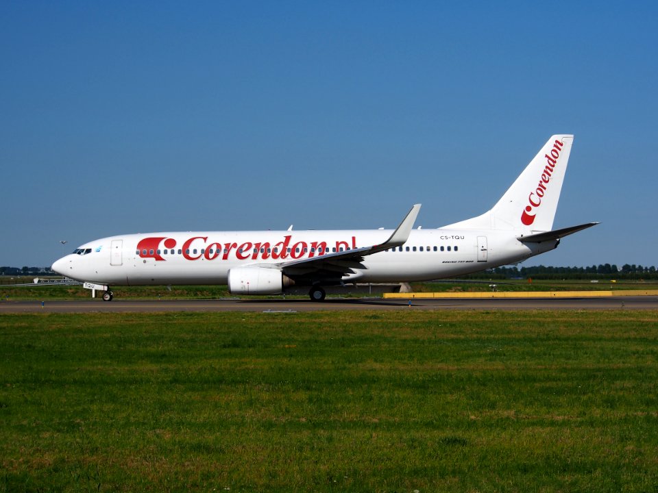 CS-TQU Corendon Dutch Airlines Boeing 737-8K2(WL) - cn 30646, taxiing 21july2013 pic-005