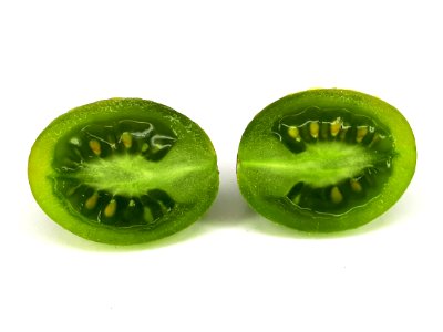 Cross section of Cherry Dulcemiel tomato 2017 B