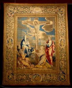 Crucifixion, from the Life of Christ, Barberini Tapestries, Rome, 1644-1656 - Jordan Schnitzer Museum of Art, University of Oregon - Eugene, Oregon - DSC09426