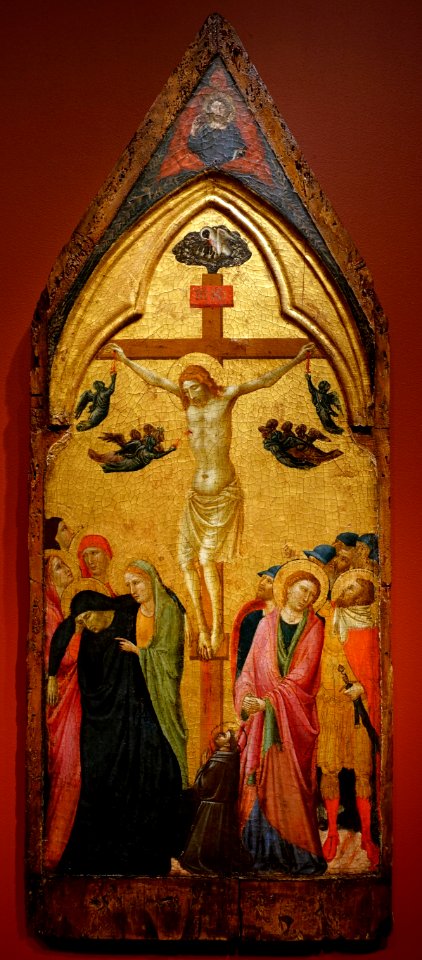 Crucifixion by Jacopo del Casentino, Italian, 1330s, tempera on wood panel - Princeton University Art Museum - DSC06665