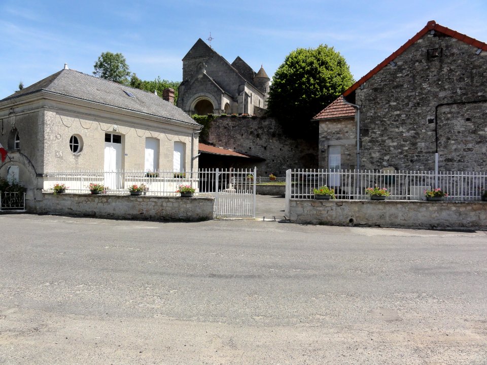 Cuissy-et-Geny (Aisne) mairie - église - école
