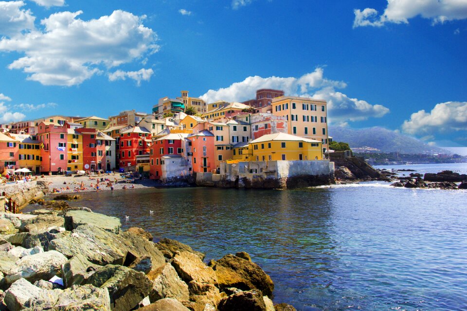 Landscape sea village