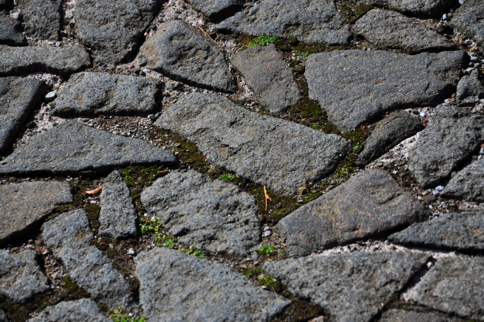 Walkway the stones gravel road