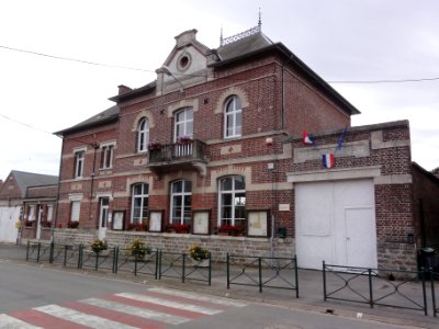 Cugny (Aisne) mairie-école (02)