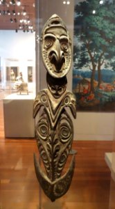 Cult hook, Middle Sepik, Kaningara language speakers, C-14 dating of 1640-1880 with 94% probability, wood, traces of pigment - De Young Museum - DSC01027