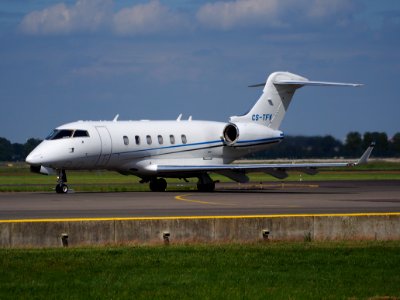 CS-TFV Omni - Aviacao E Tecnologia Bombardier BD-100-1A10 Challenger 300 taxiing at Schiphol (AMS - EHAM), The Netherlands, 18may2014, pic-4 photo