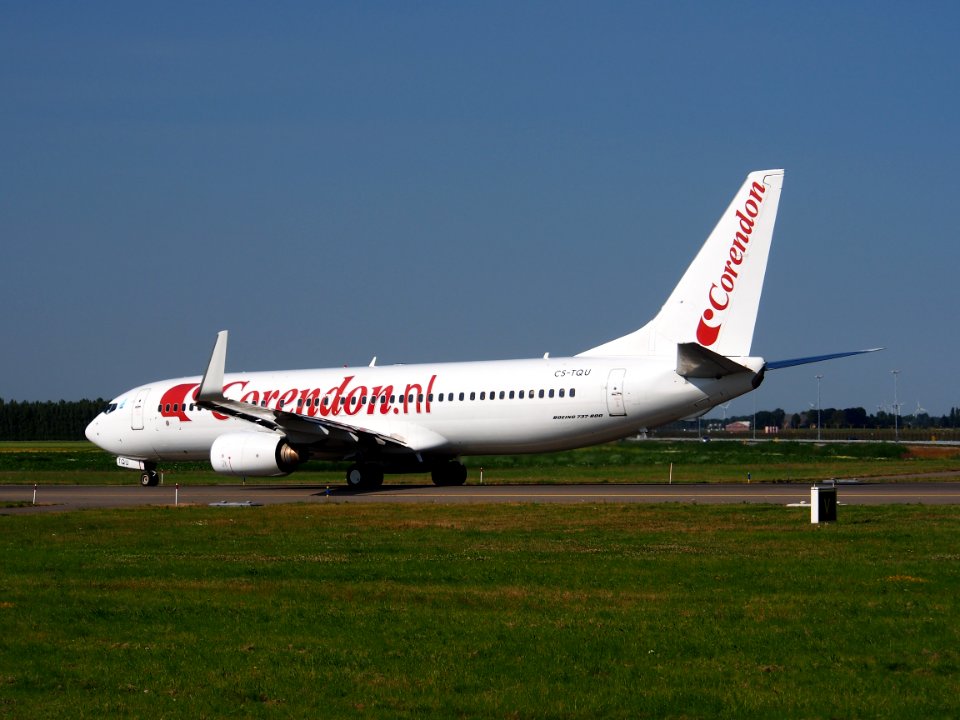 CS-TQU Corendon Dutch Airlines Boeing 737-8K2(WL) - cn 30646, taxiing 21july2013 pic-006
