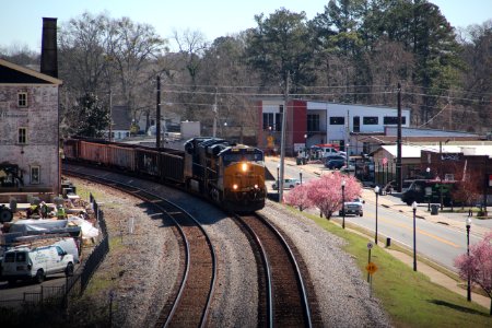 CSX train in Acworth, GA Feb 2020