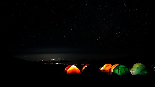 Barranco camp night long exposure